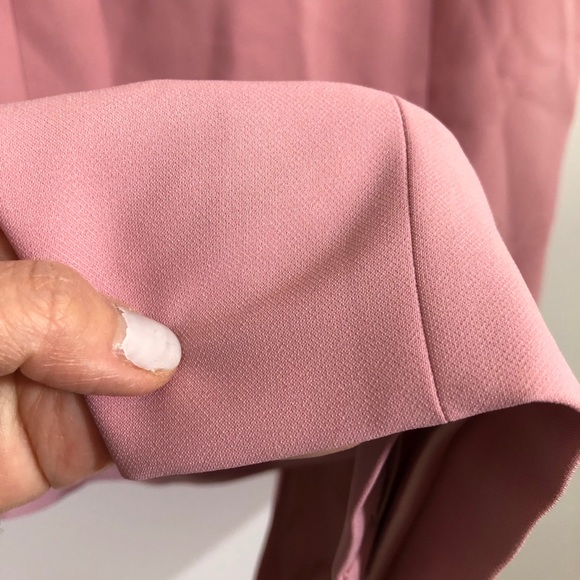 NWT JAYGODFREY Rollins Off shoulder ruffle top midi dress pink rose 2 - Picture 9 of 16